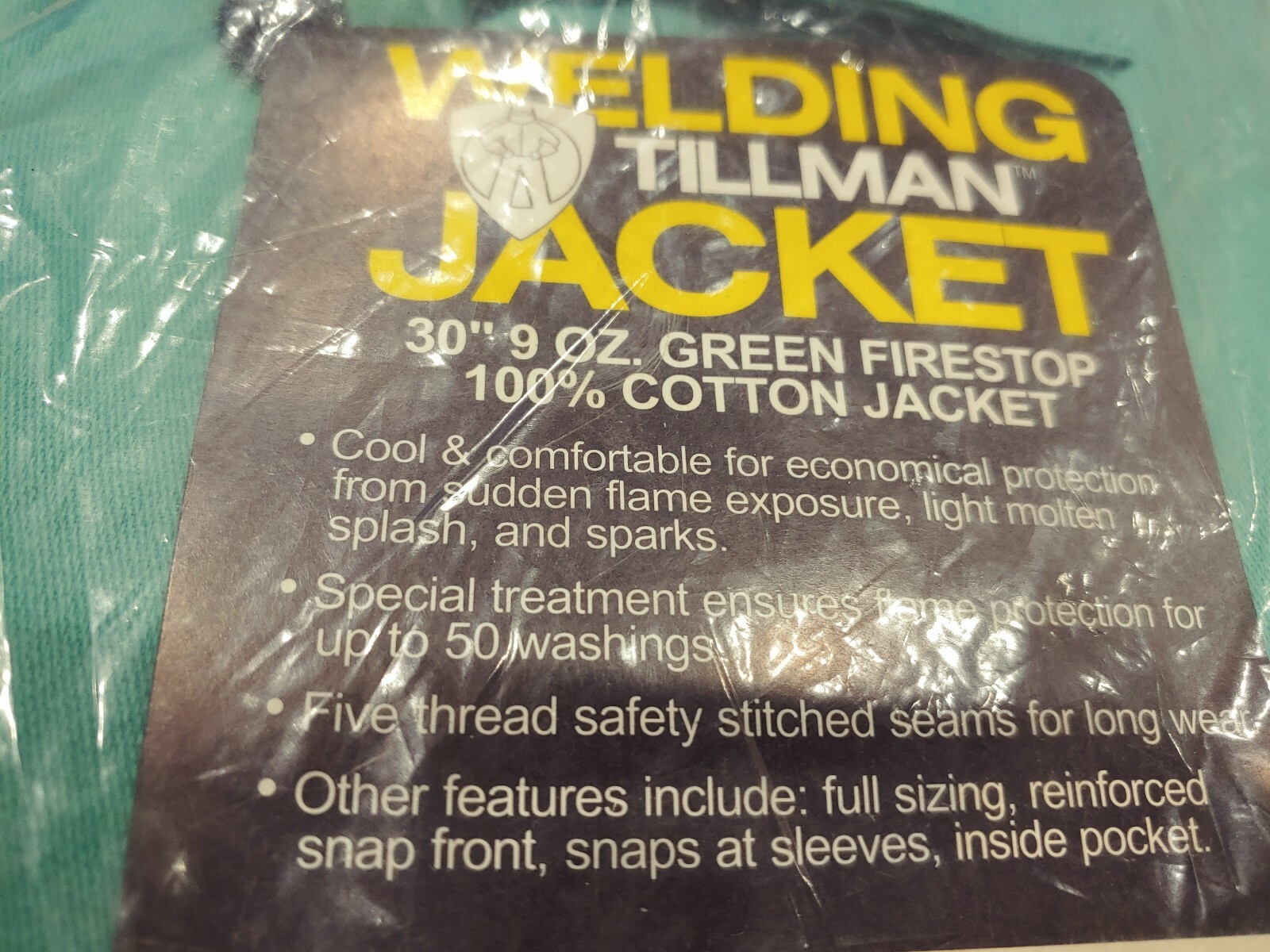 Tillman Flame Retardant Jackets 6230XL 6230BXL 30" 9OZ XL Set of 2 Blue & Green