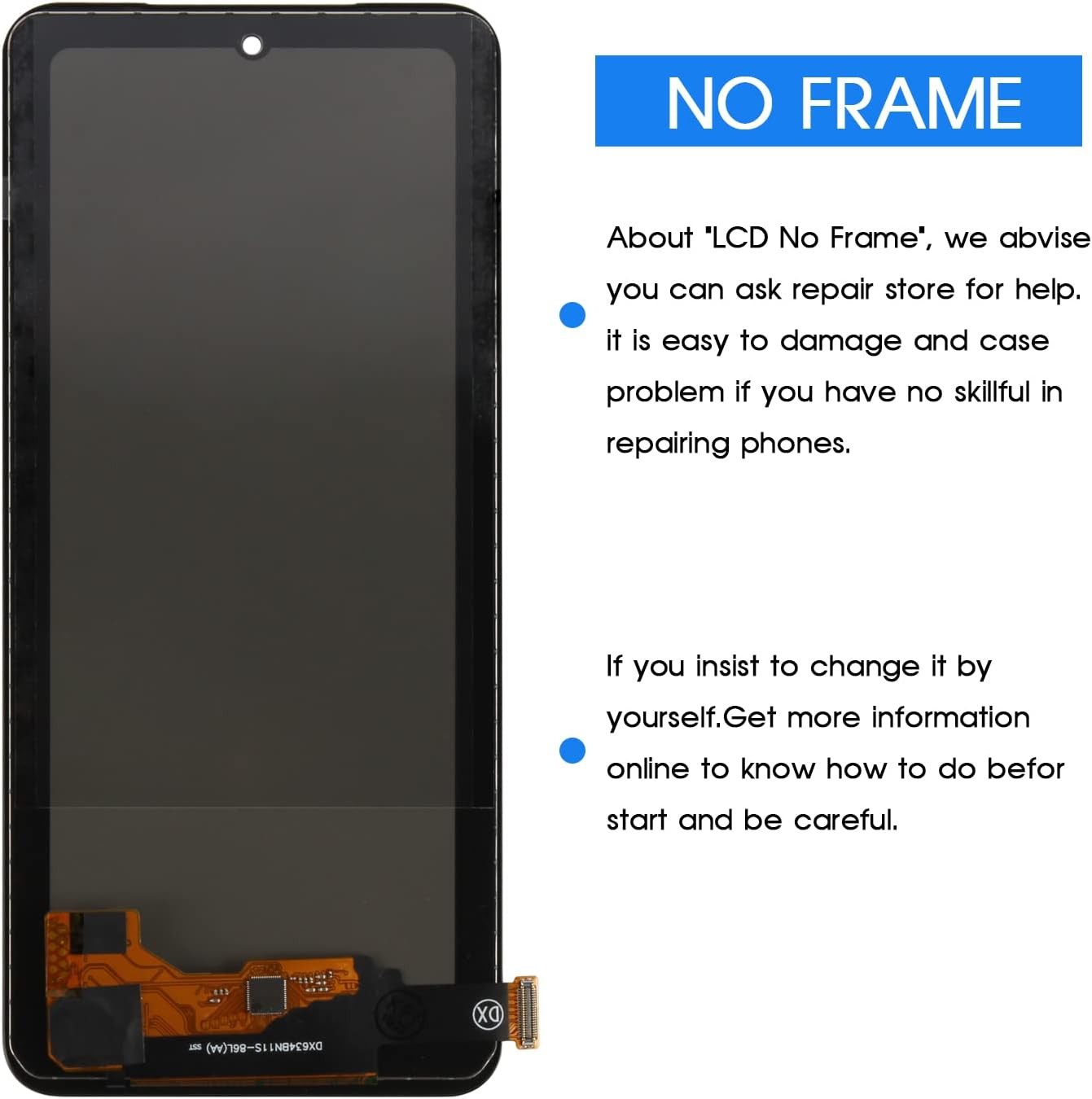 INCELL For Xiaomi Redmi Note 11/11S 4G Screen Replacement LCD Touch Digitizer