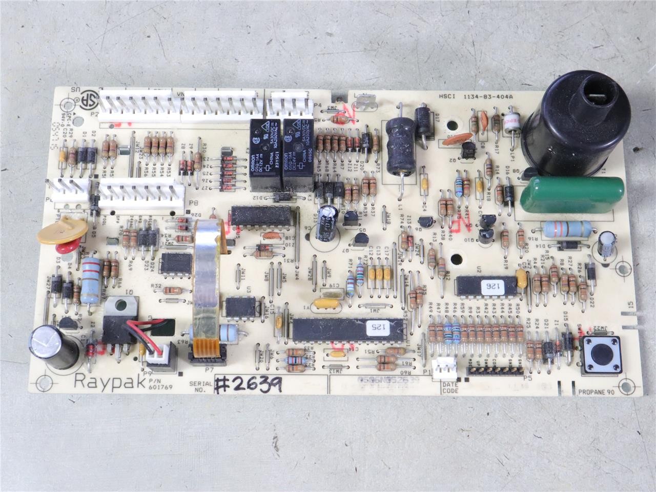 Raypak 601769 Pool Spa Heater PCB Control Circuit Board 1134-403 1134-83-404A