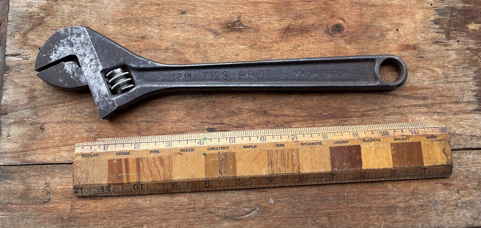 PROTO 712 S 12” ADJUSTABLE WRENCH Used