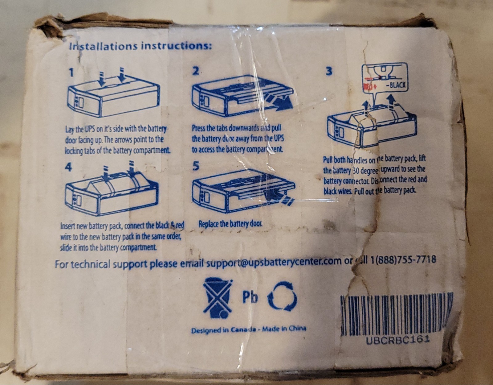 UPS Battery Center UBCRBC161 UPS Battery Pack Replacement