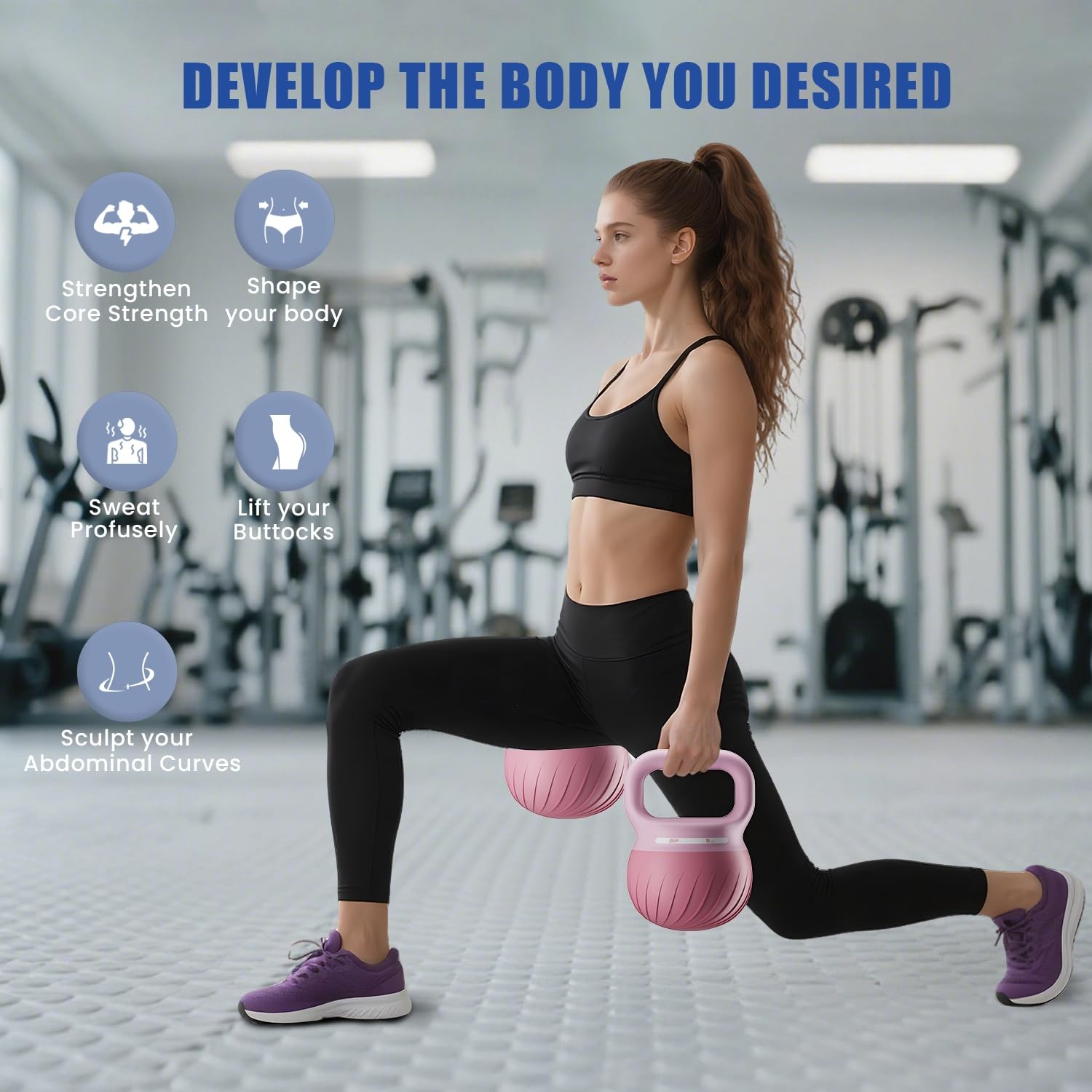 Soft Kettlebell - Kettlebell Sets Iron Sand Filled 10 LBS Weights Strength an...