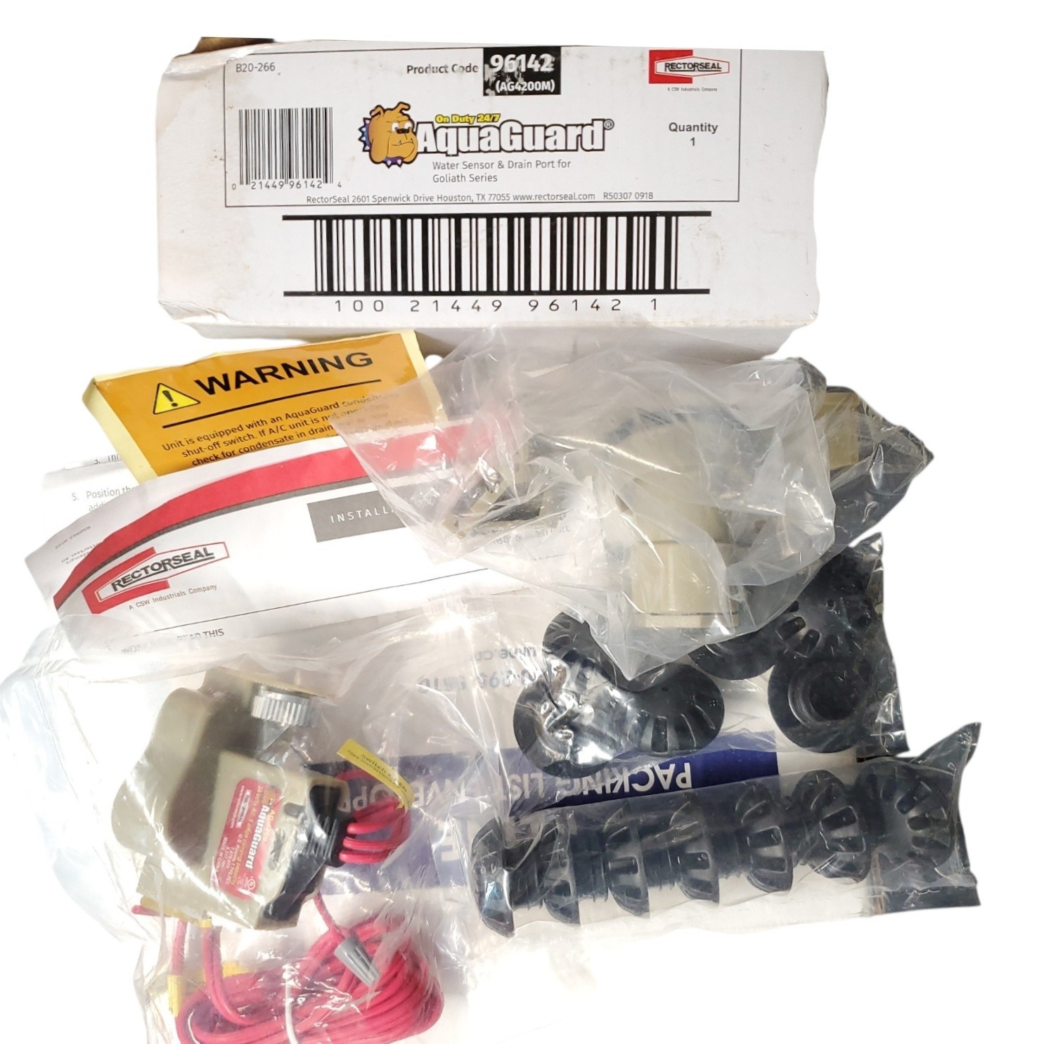 Rectorseal AquaGuard AG-4200 Goliath Water Sensor HVAC Pan Switch Kit 96142 READ