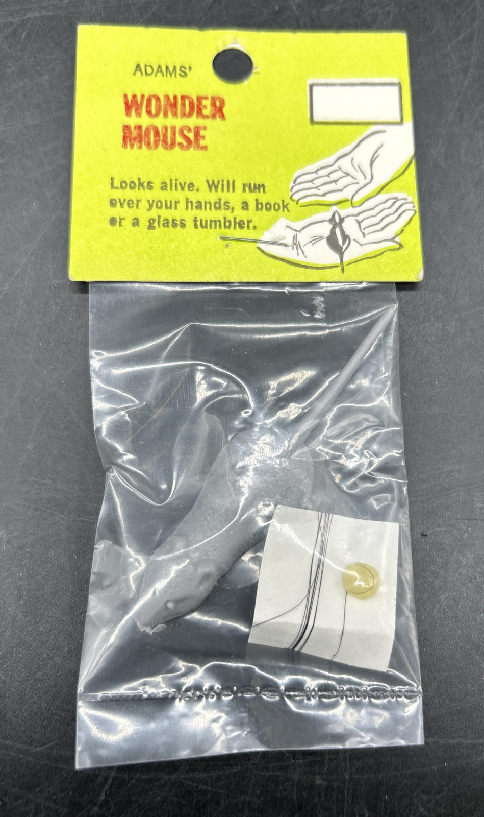 Adams Classic Gags & Jokes Wonder Mouse trick new old stock