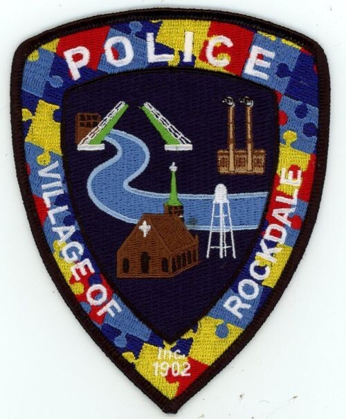ILLINOIS IL ROCKDALE POLICE AUTISM AWARENESS NICE SHOULDER PATCH SHERIFF