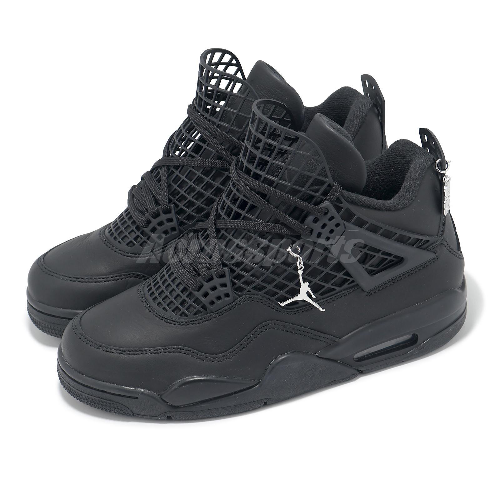 Nike Wmns Air Jordan 4 Net AJ4 Black Women Casual Shoes Sneakers FN7251-001