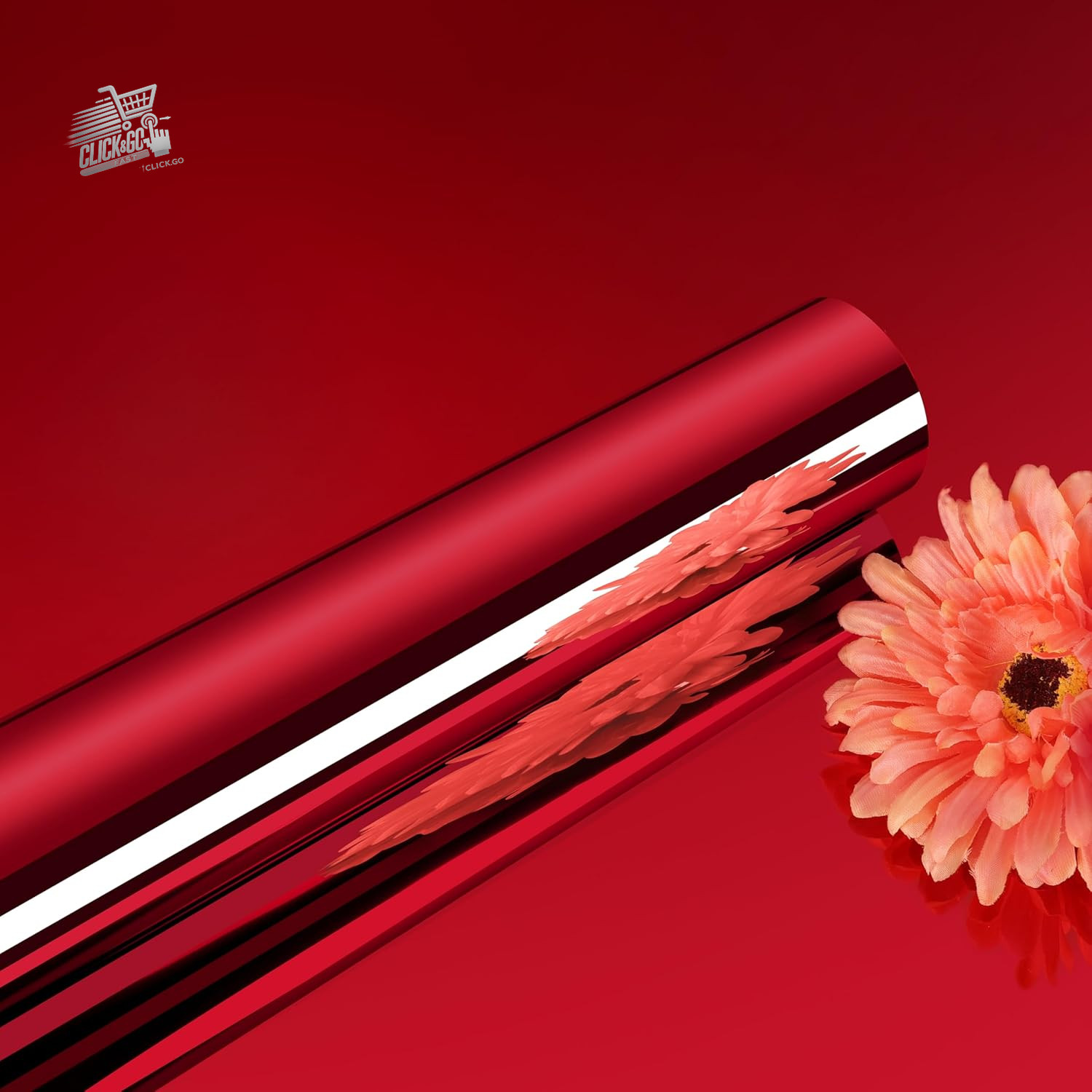 Mirror sticker red wallpaper furniture adhesive film mirror 40C