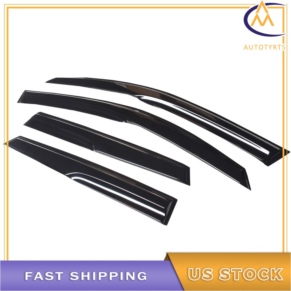 4 x Window Visors Rain Guard Vent Guards For 2004 2005-2008 09 Mazda 3 Hatchback