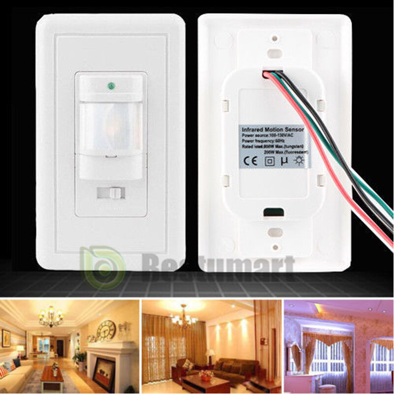 Lot Infrared PIR Auto On/Off Light Occupancy Vacancy Motion Sensor Lamp Switch A