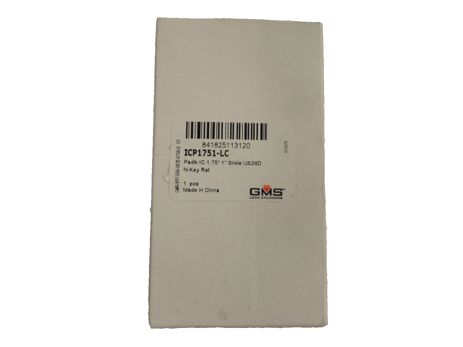 GMS ICP1751-LC SMALL FORMAT IC CORE STEEL PADLOCK