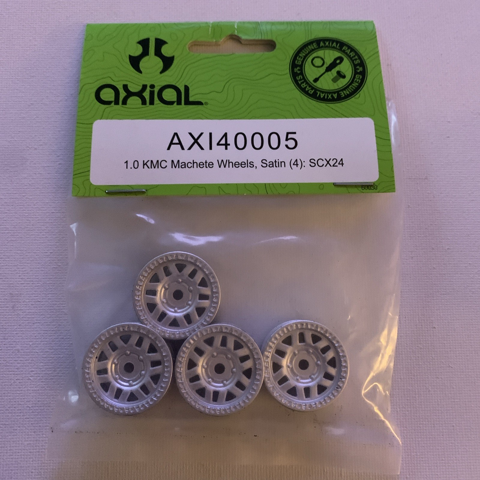 Axial 1.0 KMC Machete Satin Wheels SCX24 AXI40005 NEW