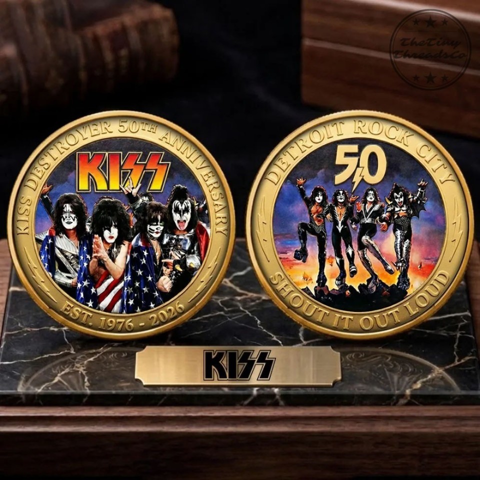 New Kiss Destroyer 50Th Anniversary 2026 Gift For Fans Coin CC109