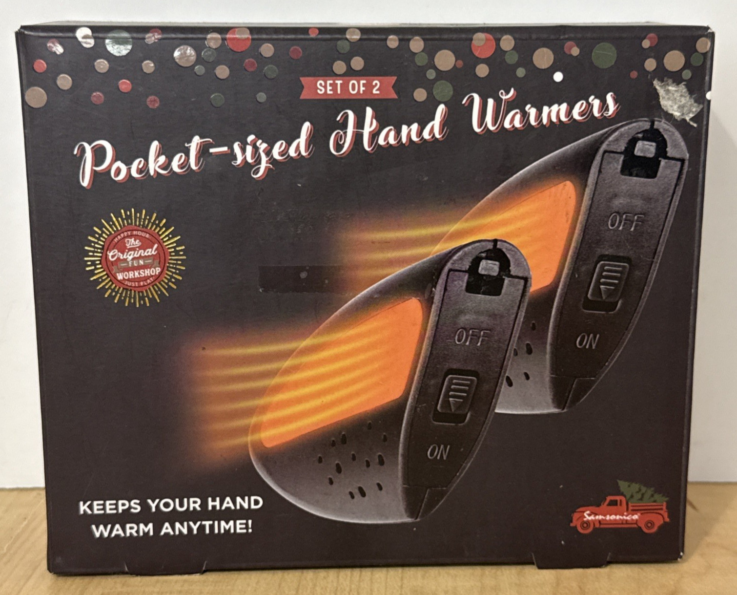 Sanonica Pocket Hand Warmers Set of 2 Rechargeable