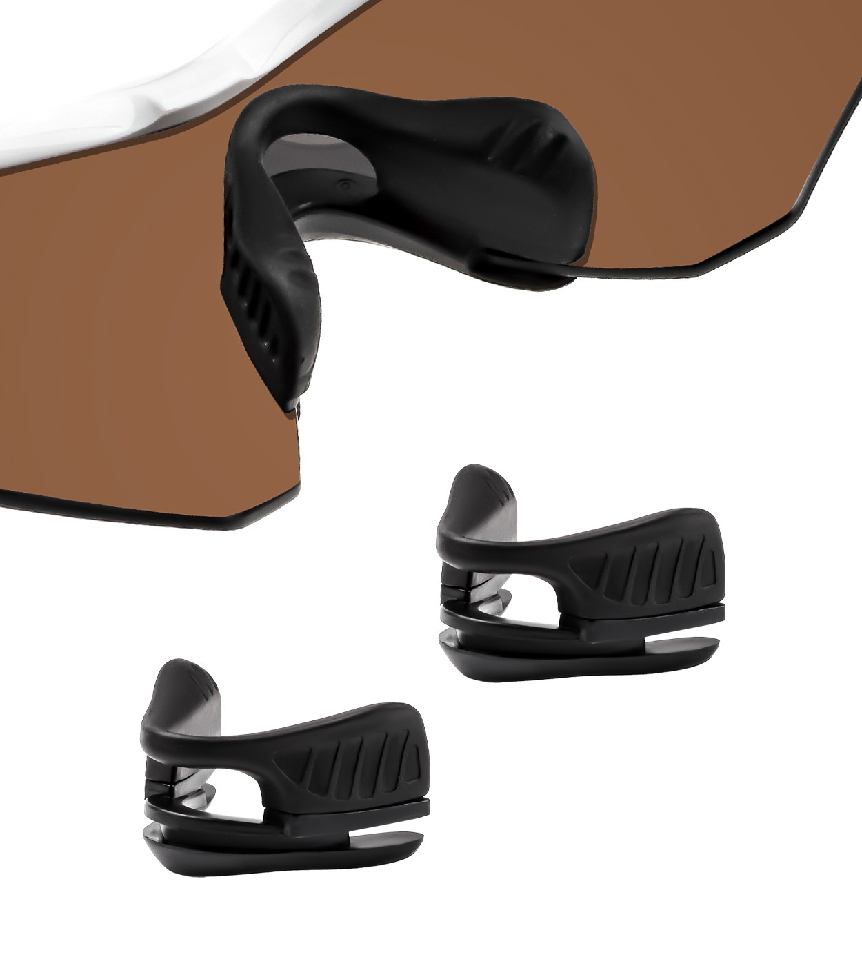 Black Replacement Nose Pads for Oakley M2 Frame XL OO9343 Non-Slip Nose Pieces