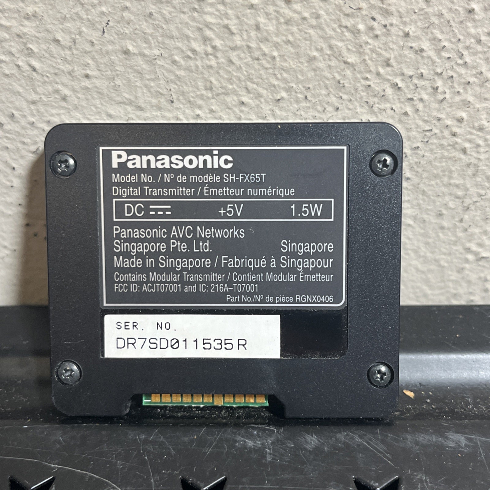 Panasonic SH-FX65T digital transmitter
