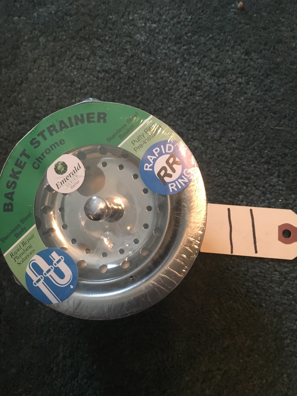 BASKET STRAINER FIT STAINLESS Steel 3 1/2 in 4 in Chrome Putty Prime Accessory