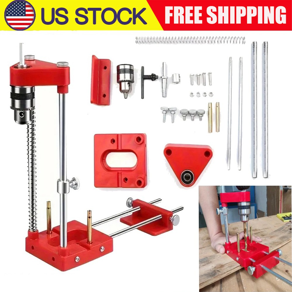 Portable Woodworking Drill Locator Adjustable Hole Punch Template Guide Tool