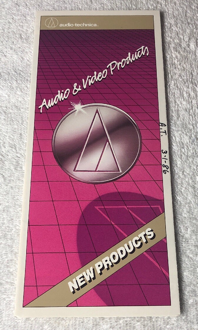AUDIO TECHNICA AT AV PRODUCTS ORIGINAL PROMOTIONAL PRODUCT BROCHURE AD M631x