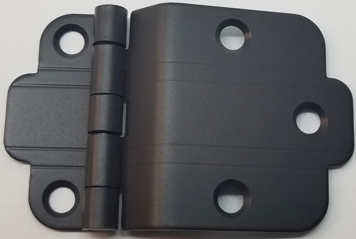 OIL RUBBED BRONZE 3/8" Offset Mount Art Deco Cabinet Hinge line Modern steam old