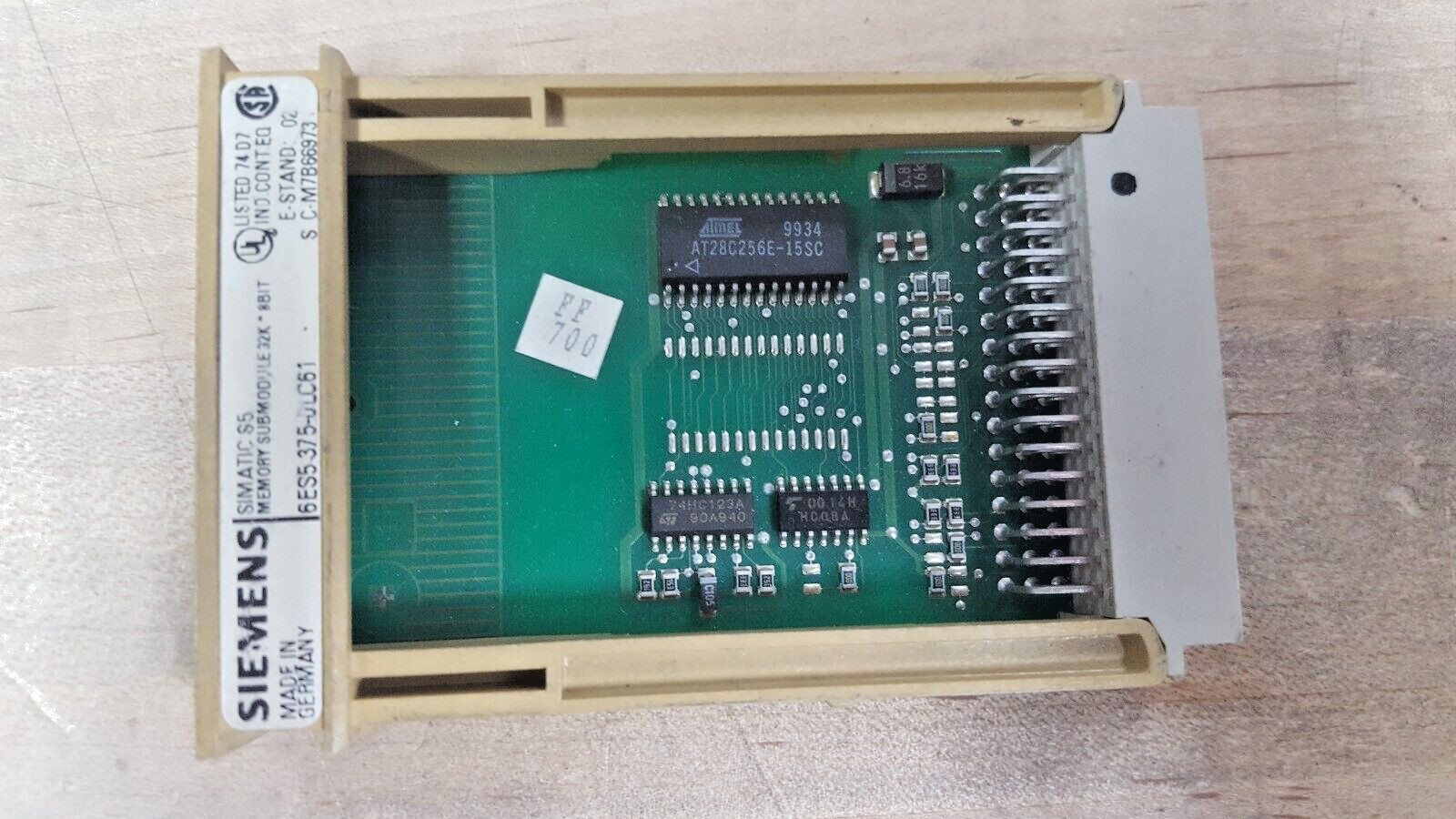 SIEMENS SIMATIC S5 6ES5 375-0LC61 32K x 8 BIT MEMORY MODULE