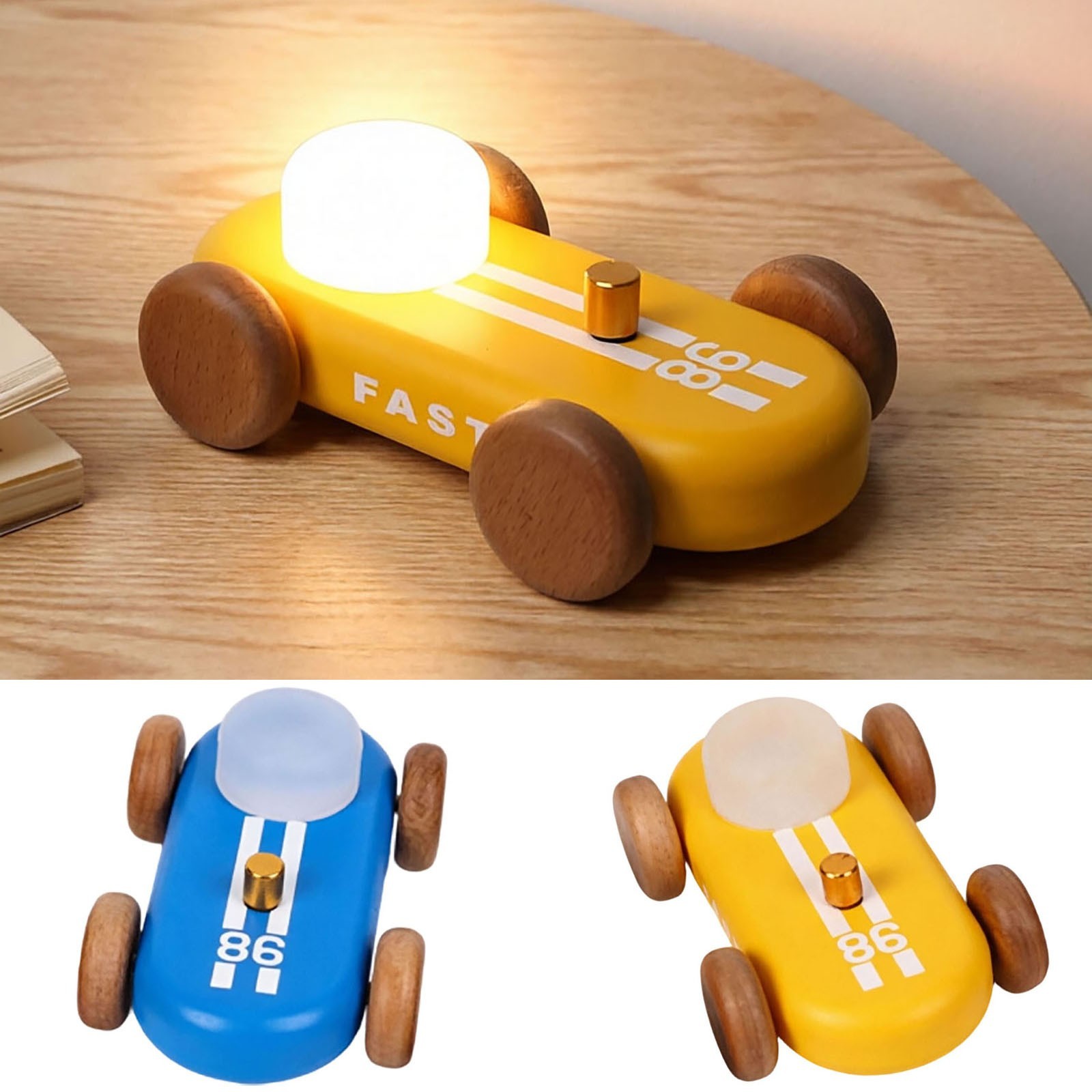 Stepless Dimming Bedside Lamp Car Shape Led Atmospheres Night Light Home Decor