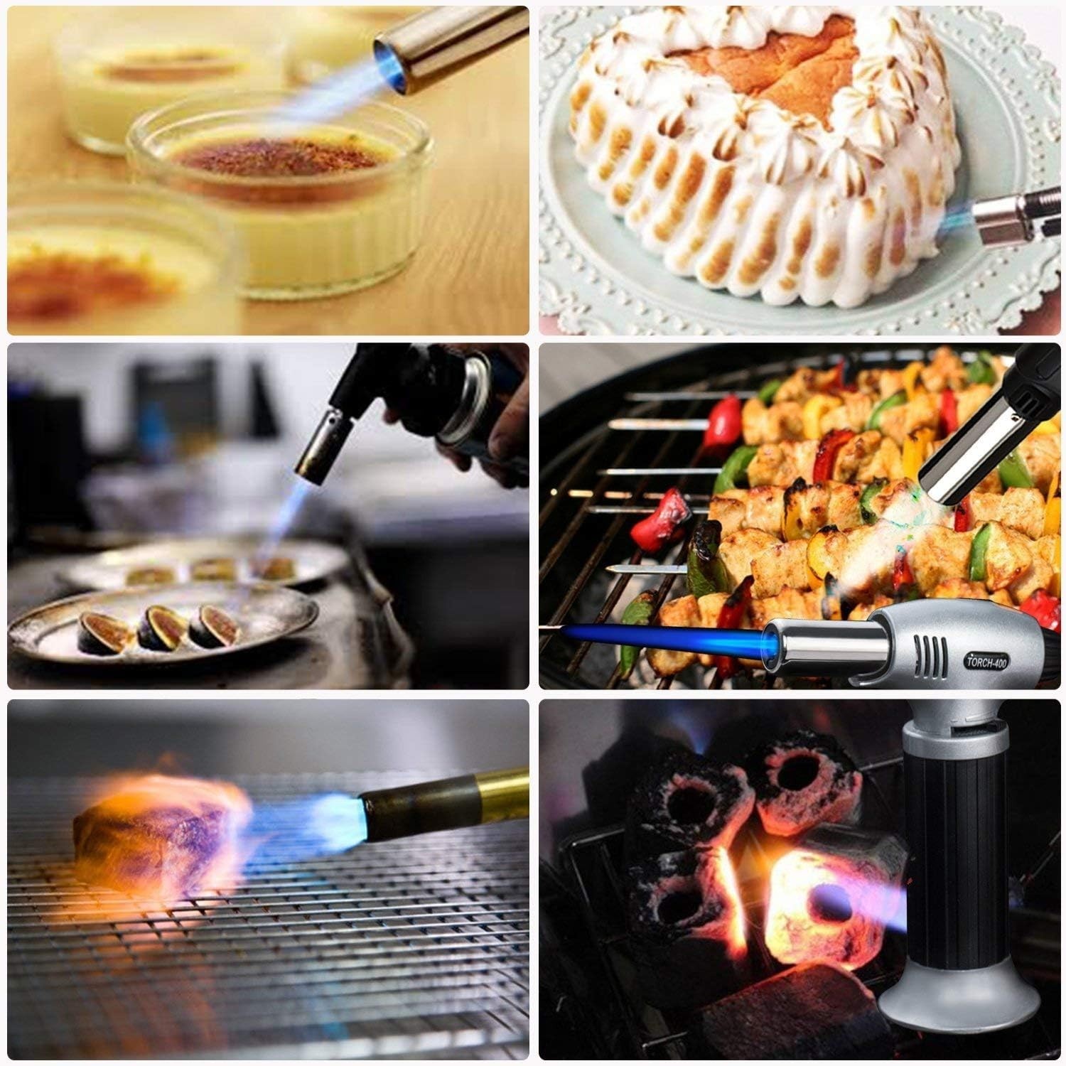 Professional Chef Cooking Torch - Adjustable Flame, Compact & Portable Design