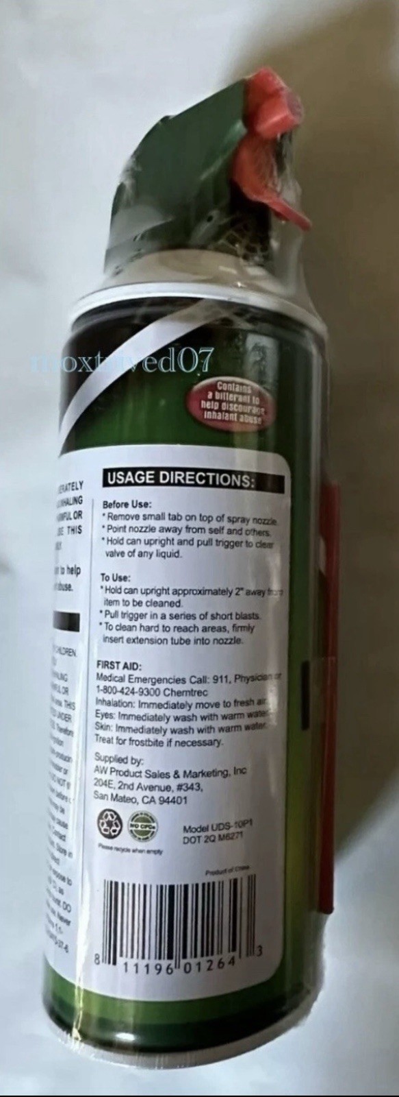 Ultra Duster® Industrial Strength Compressed Air Duster Cleaner 10oz. 4/Pack
