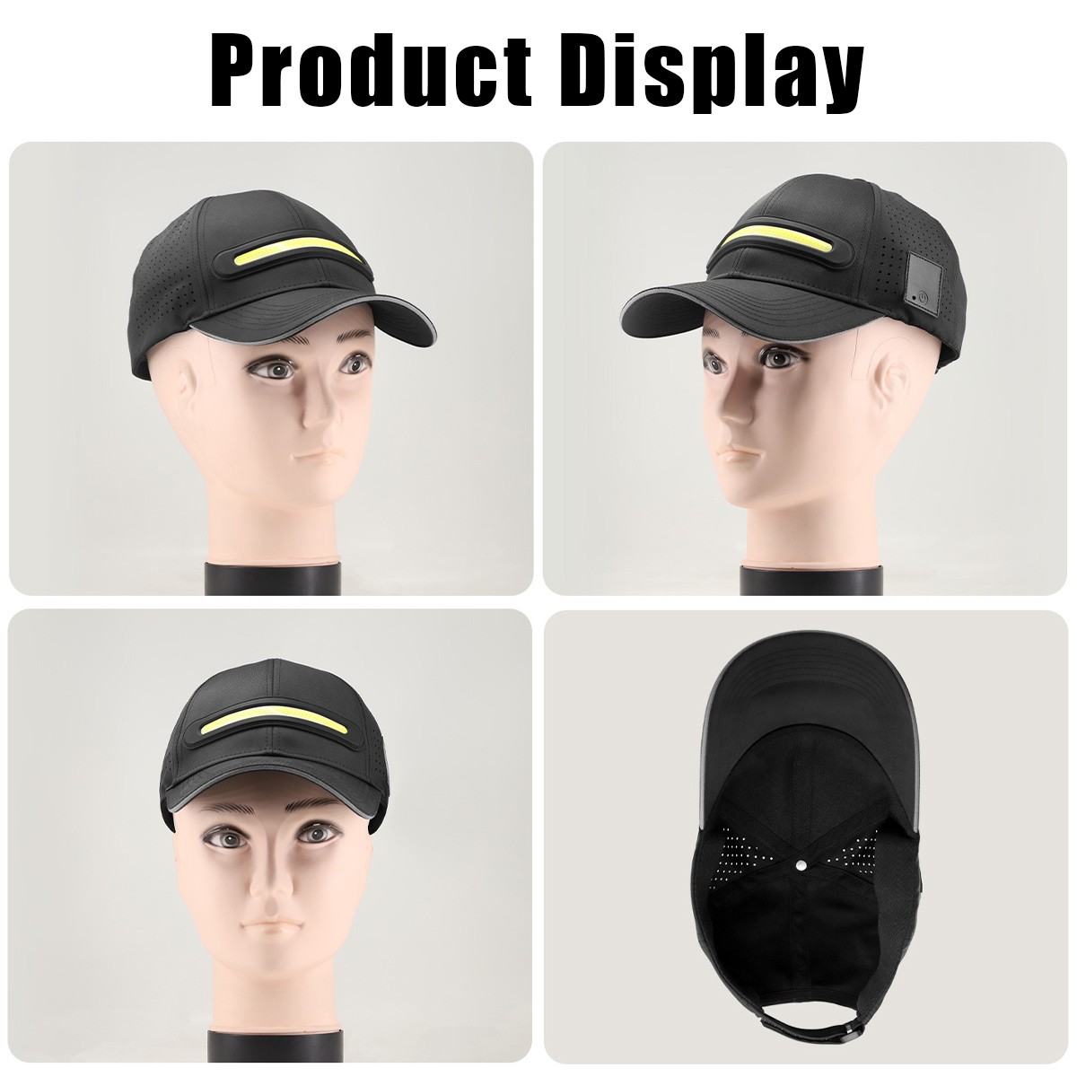LED Strip Baseball Cap Lightweight Performance Strobe Outdoor Use Gift Hat