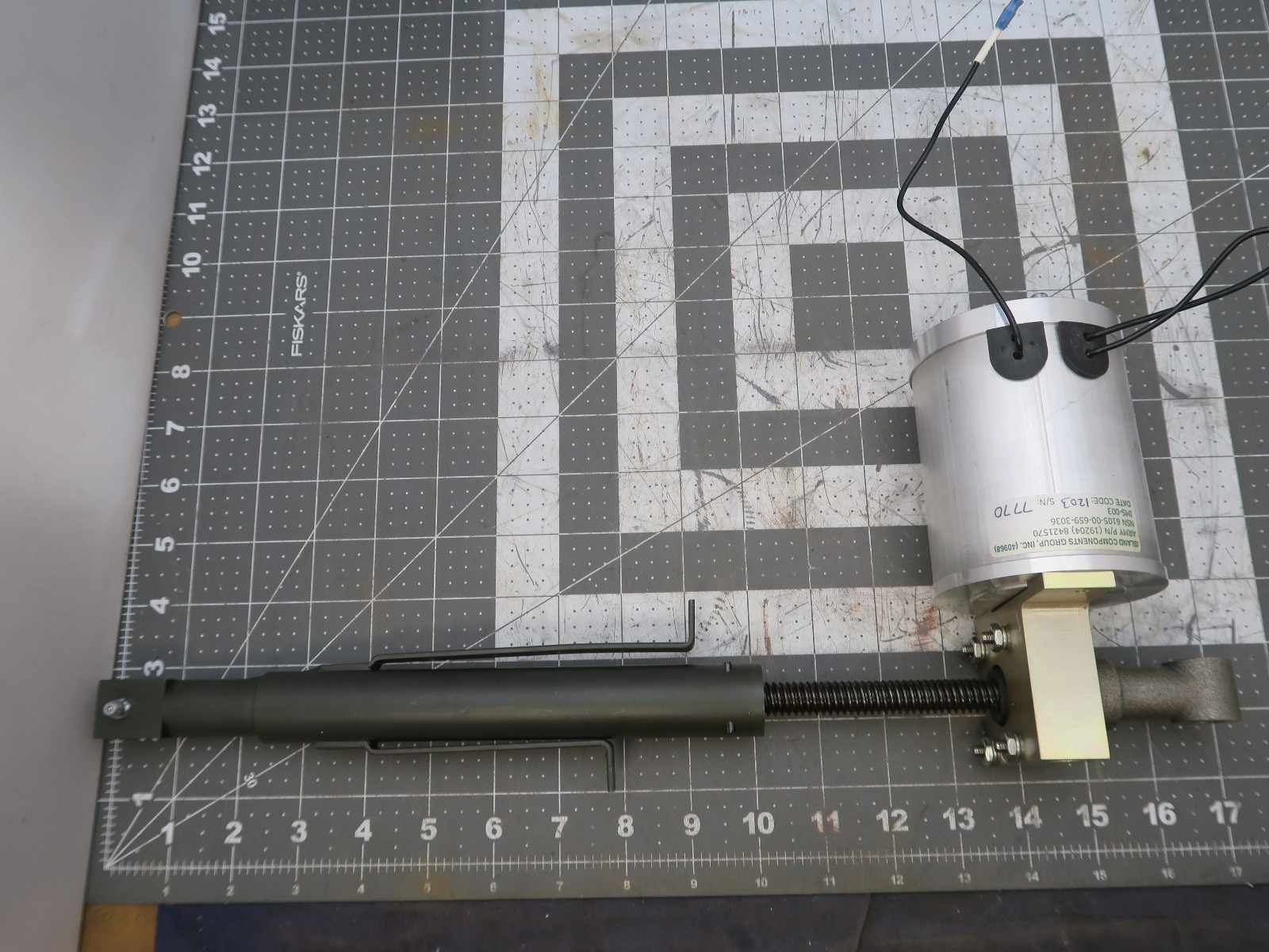 3” Stroke AC Linear Actuator Military [B3FL]