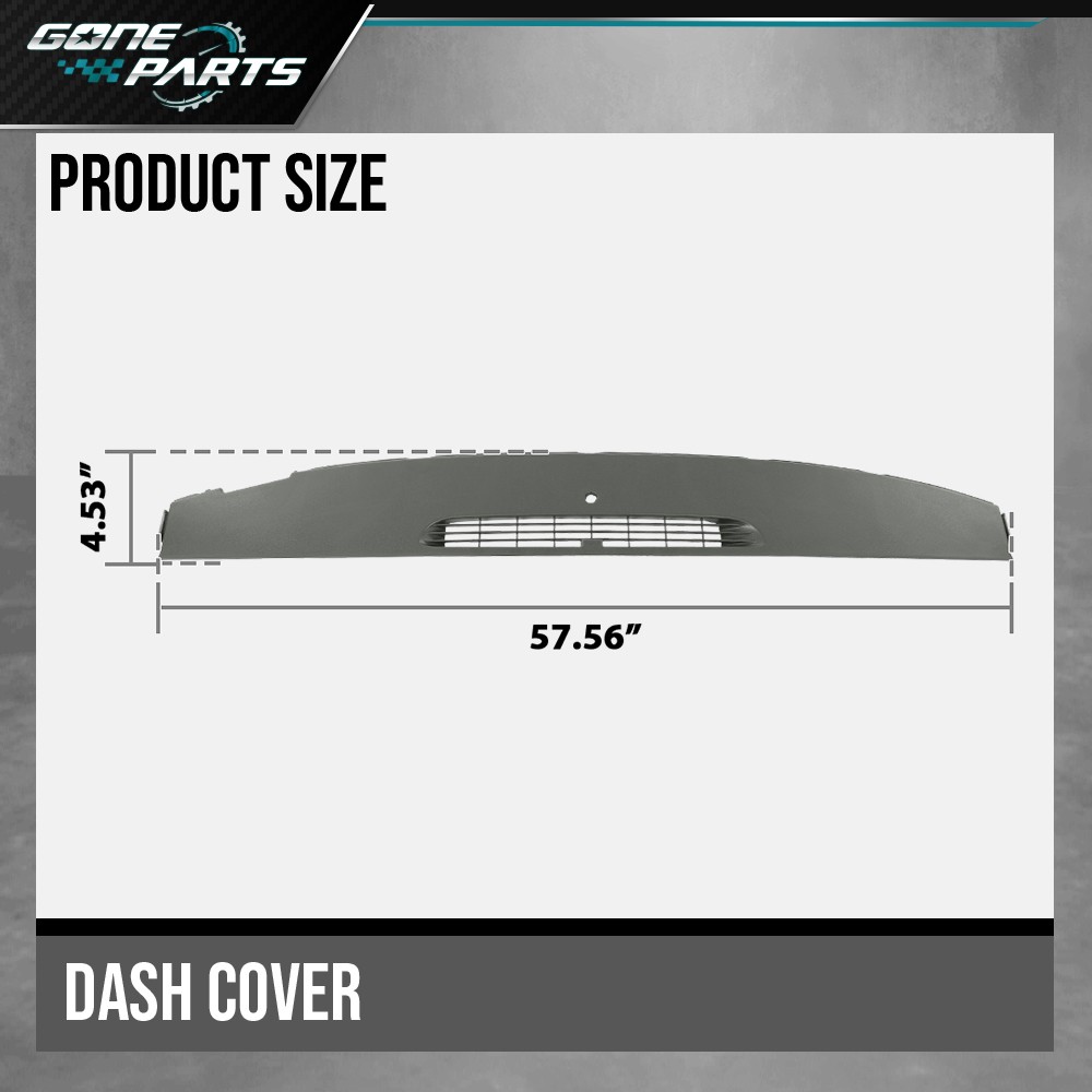 Gray Dash Defrost Vent Panel Fits 07-13 Chevy GMC Cadillac Escalade