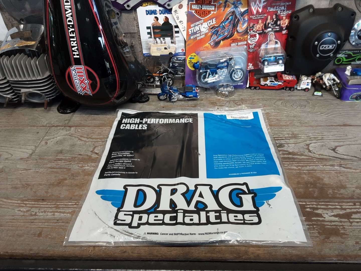 💥DRAG SPECIALTIES NEW HIGH EFFICIENCY BLACK HARLEY CLUTCH CABLE 61" 0652-1531💥