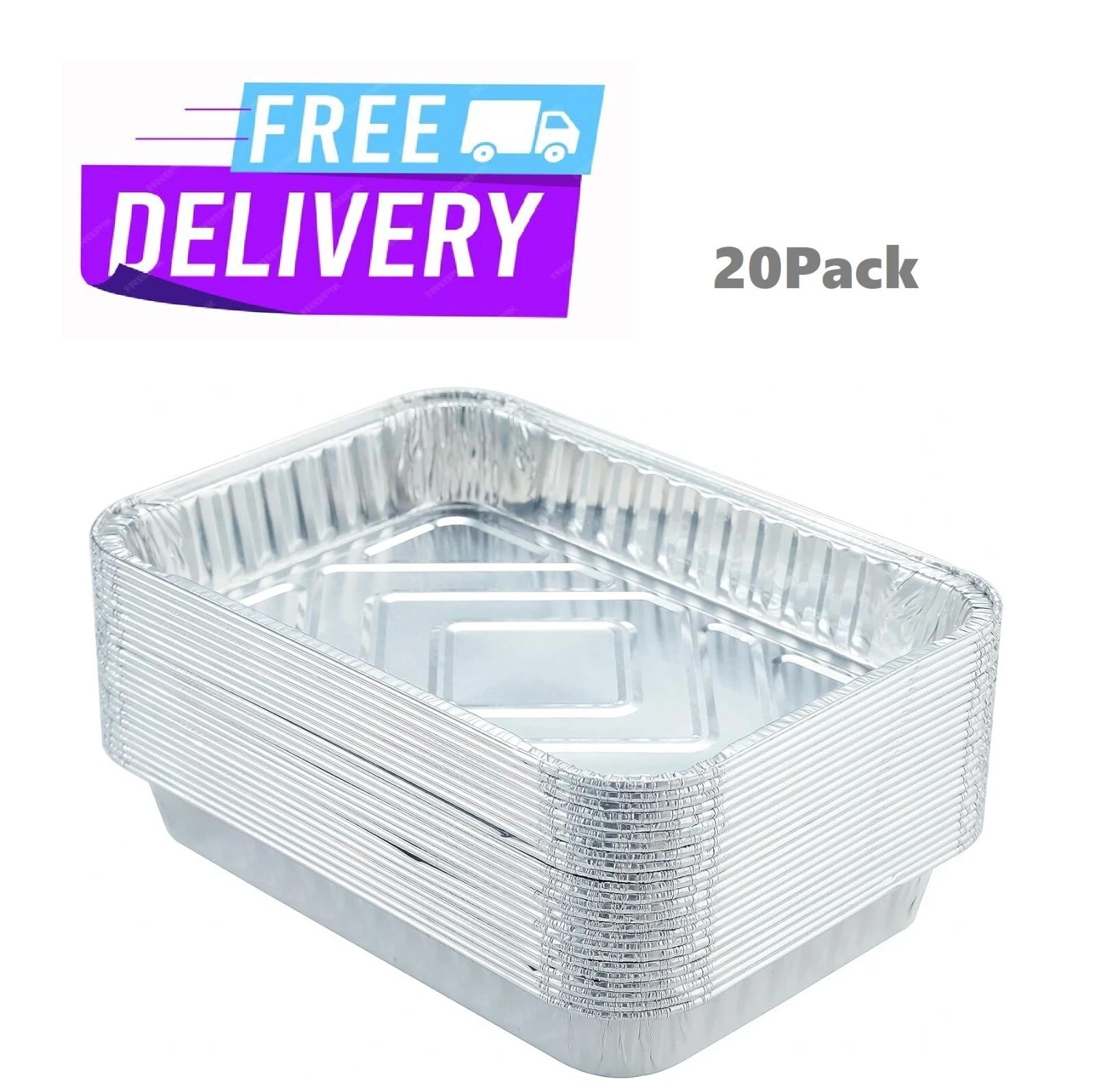 20 Pack Drip Pans For Weber Spirit Gas Grills Aluminum Foil BBQ Grease Trays