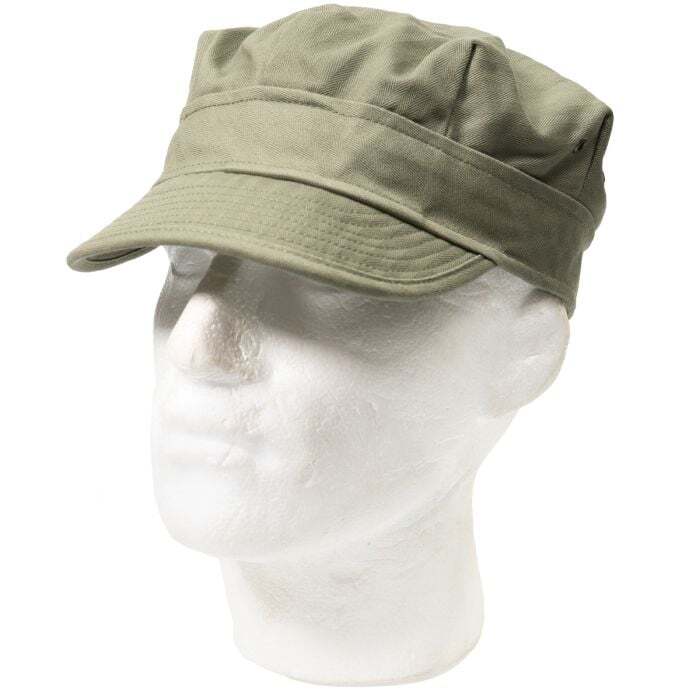 Reproduction US Army WW2 1st Pattern OD3 HBT Cap- Various Sizes- 100% Cotton