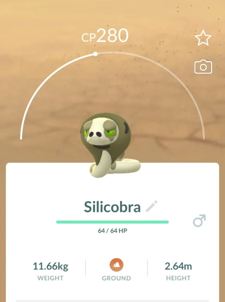 ✨Pokemon Go ✨  Silicobra  ✨ 10x in a PTC or XXL ✨