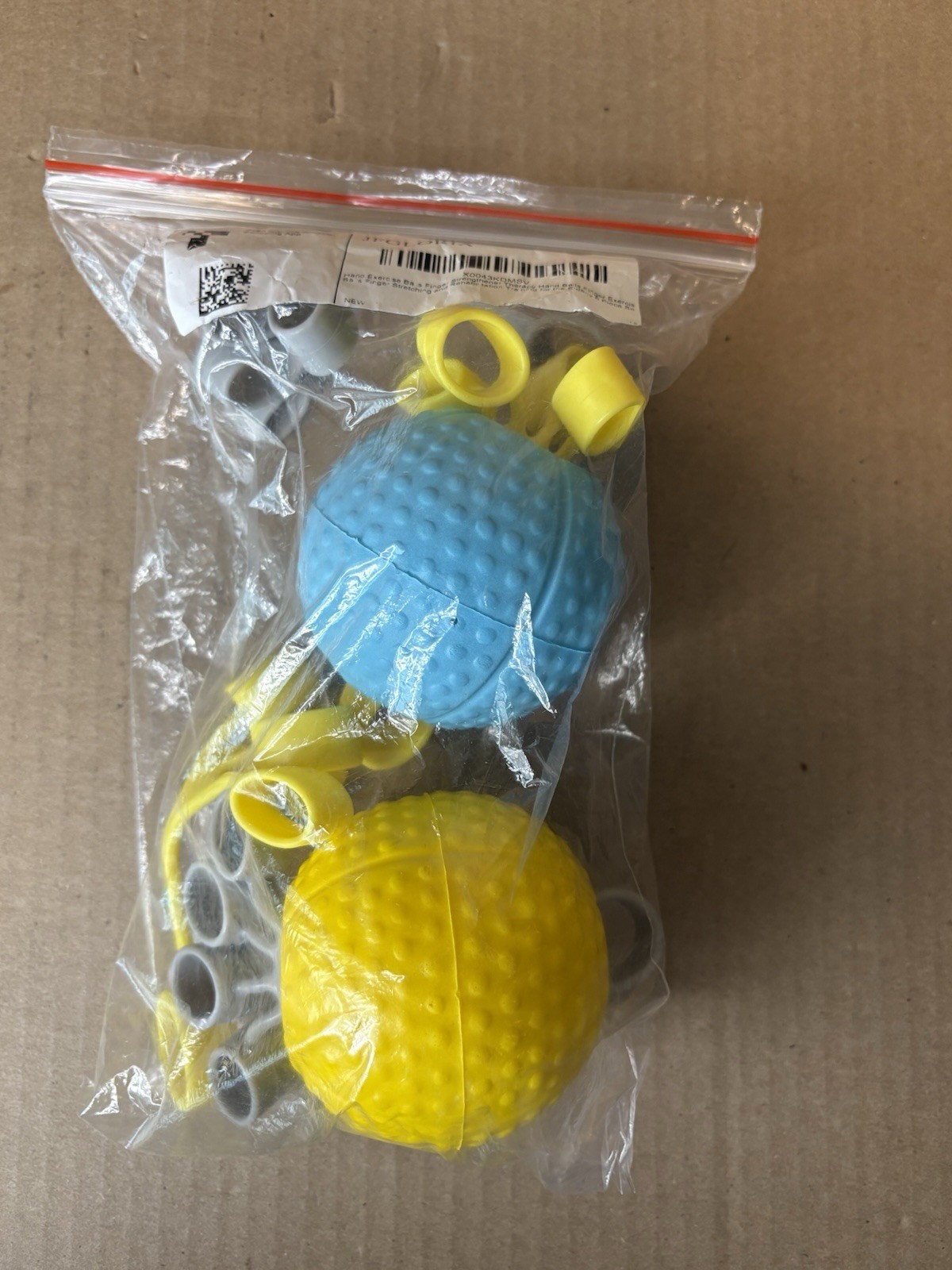Strength Trainer Hand Grip Exercise Balls Fingers Stress Relief 4 Piece Set New