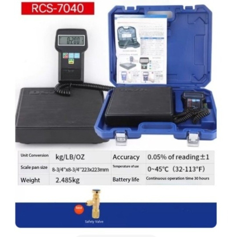 Wireless, Automatic, Programmable, and Precise Refrigerant Charging Scale