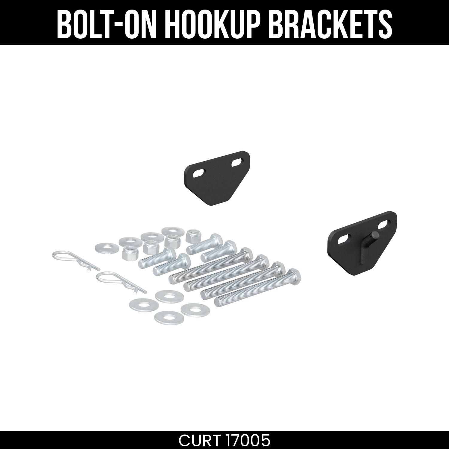 CURT Bolt-On Hookup Brackets for Weight Distribution Hitch 17005