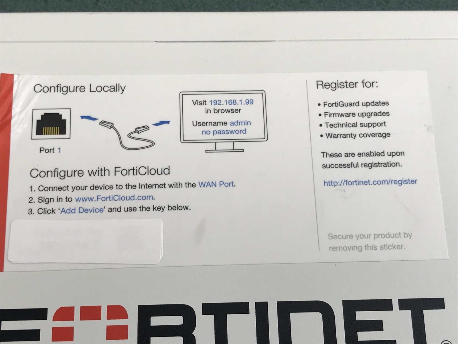 Fortinet Fortigate-60E FG-60E Firewall - CFW2A
