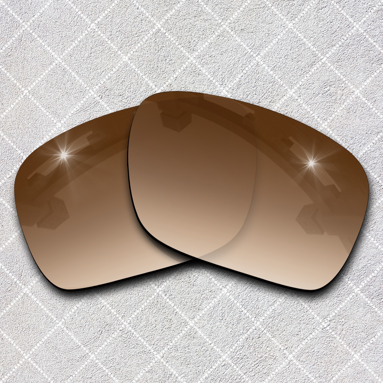 Brown Gradient Tint Polarized Replacement Lenses for Ray-Ban Meta RW4008-53