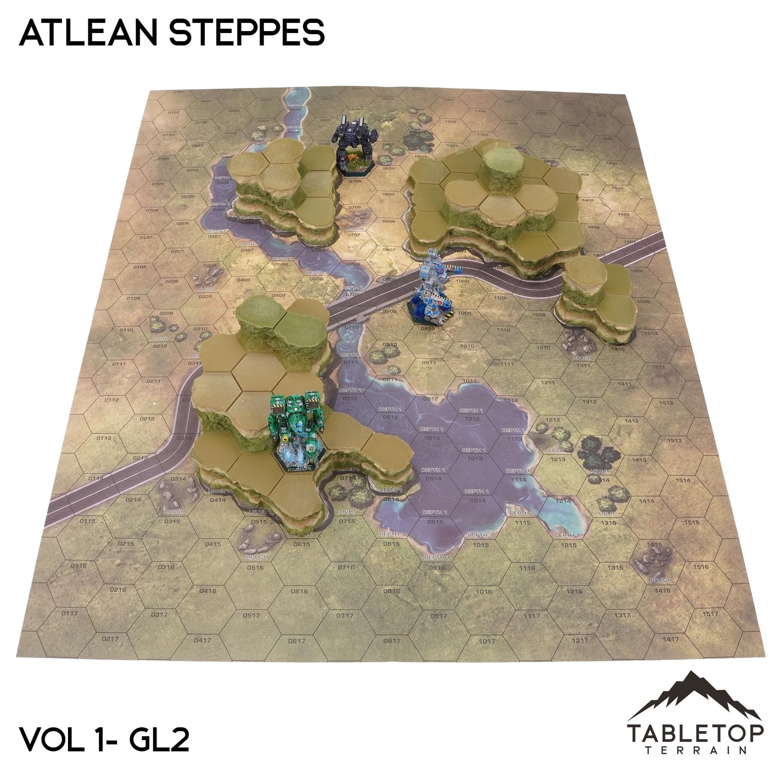 Grasslands #2 Compatible Map Hill Sets - Atlean Steppes