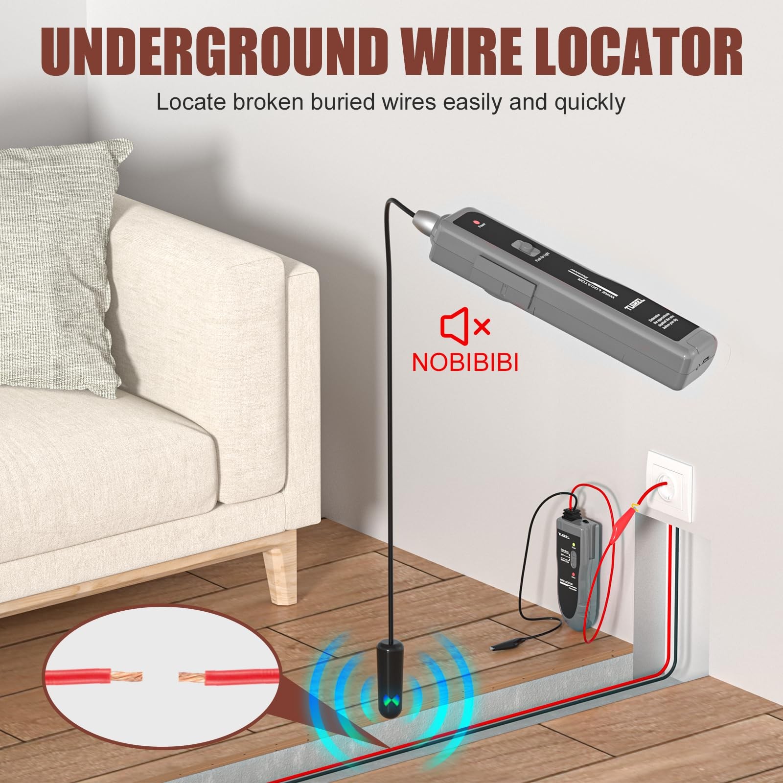 Underground Wire Locator, Locator Red