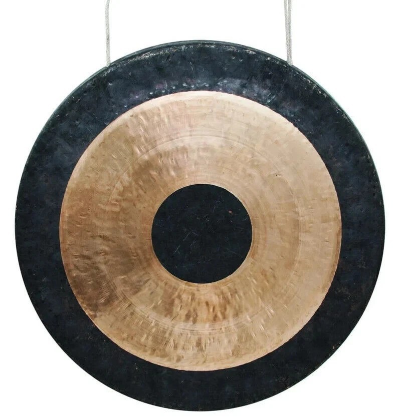 Handcrafted 20″ Nepalese Brass Gong – Deep Resonance with Mallet & Hanging Cord