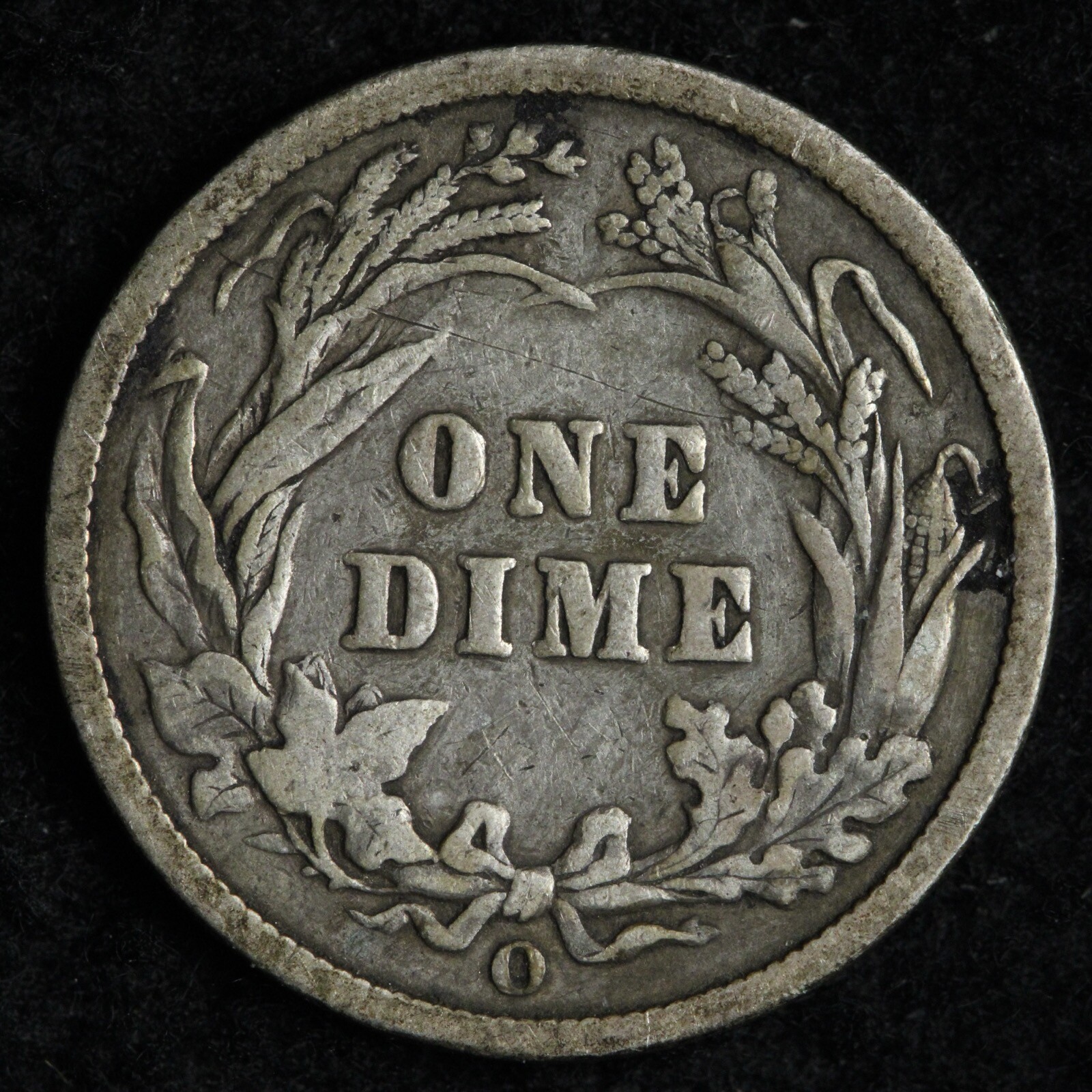 1896-O Barber Silver Dime VF E203 UWNER