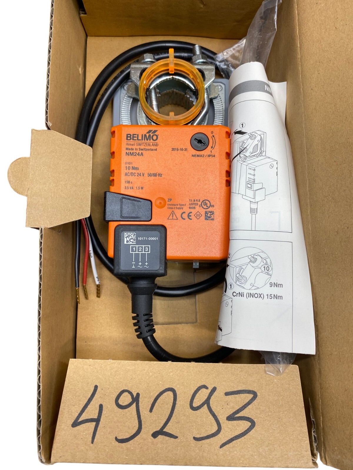 Belimo NM24A Flap Actuator Flap Actuator Rotary Actuator Drive 49293