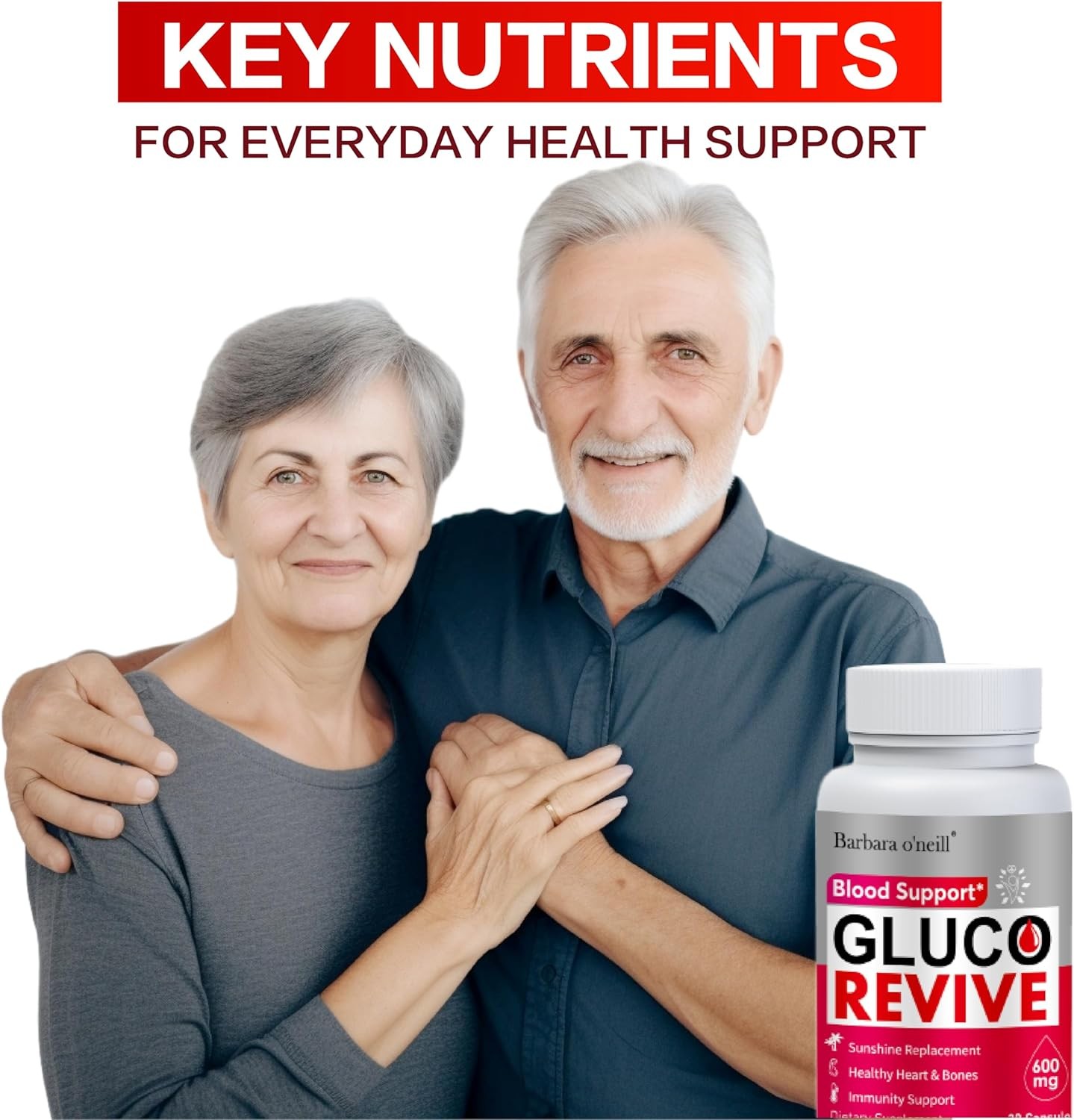 Gluco Revive Blood Sugar Support Health Capsules (600 mg) 30 Caps Exp 5/2027