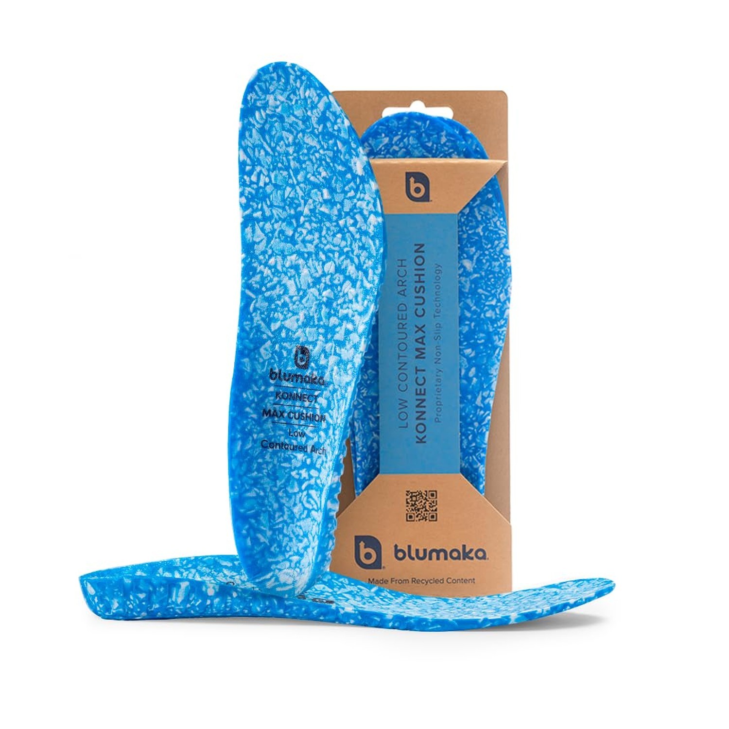 Blumaka Nonslip Athletic Insoles – High Cushion & Stability Sport Insert &