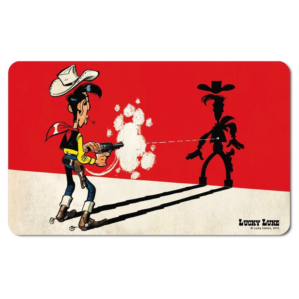 Logoshirt® Lucky Luke Breakfast Board 23x14cm (Faster than its shadow)