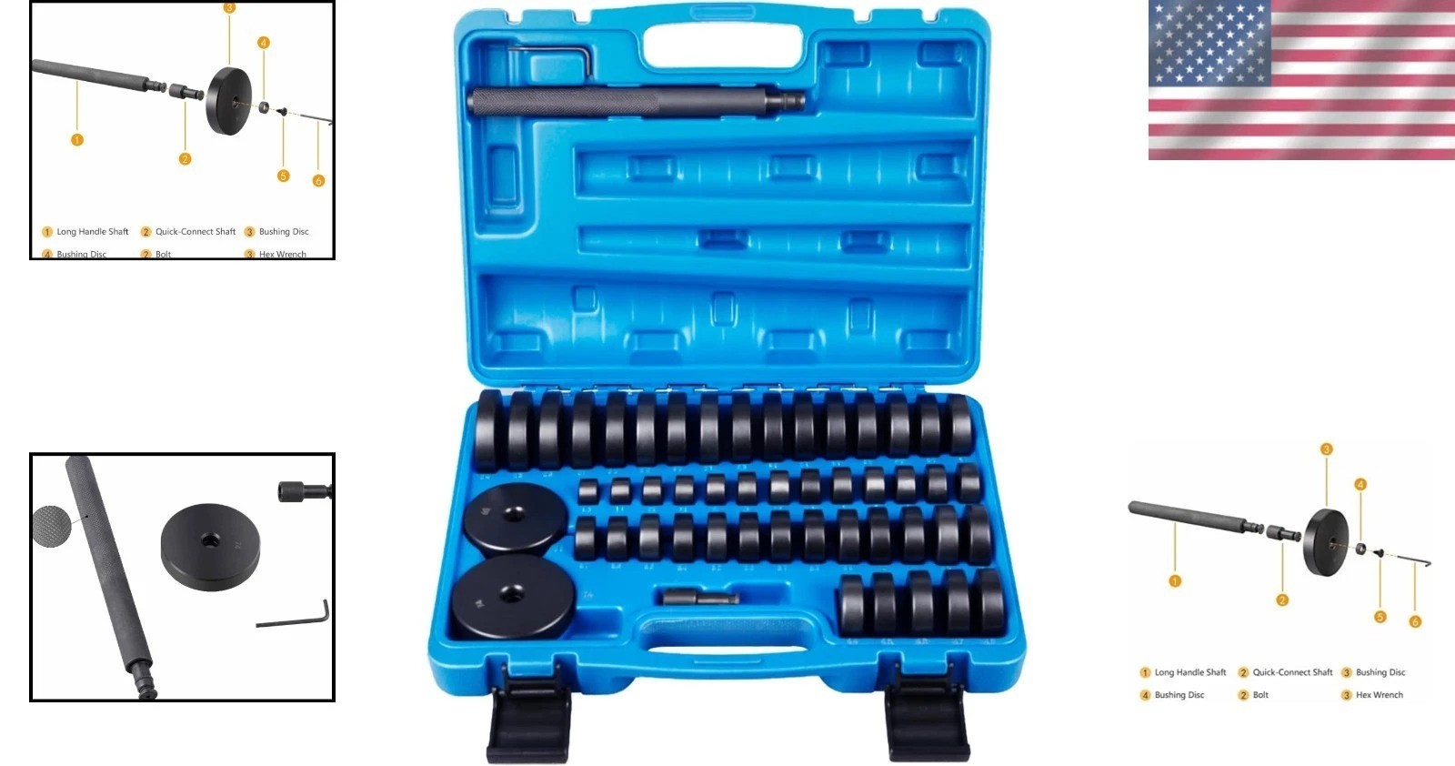 Heavy Duty Transmission Bushing Driver Removal Kit