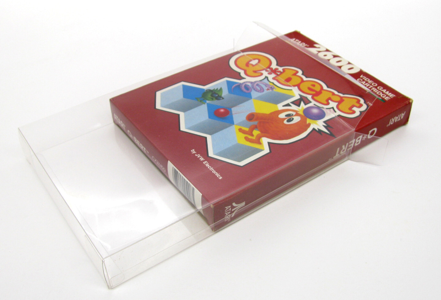 1X CLEAR PLASTIC PROTECTIVE BOX SLEEVE FOR STANDARD ATARI 2600 GAMES (SIZE A)