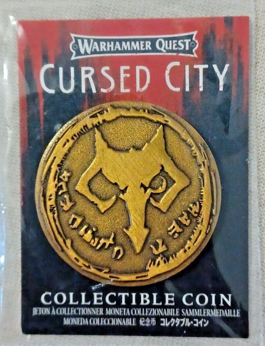 Cursed City Collectible Coin-Soulblight Gravelords-Vampire-Warhammer Quest-AoS